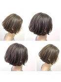 強くなりすぎない緩やか前下がりボブ　Hair＆Make ZEN