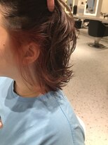 アース 札幌駅前店(HAIR&MAKE EARTH)&nbsp;オレンジ系インナーカラー