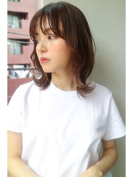 ダヴィン 中目黒(DaVin) 【DaVin中目黒】柔らかミディアムレイヤー　ココアブラウン