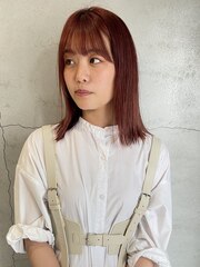 【stylist 中村】アプリコットオレンジ