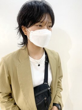 アッド バイ ケーツー(add by K-two) ショートマッシュウルフ×パーマ【add】