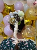 ポニーテール×リボン