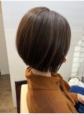 大人可愛い20代30代丸みショートボブ