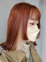 ククル ヘアー(cucule Hair) 京都・西院cuculehair オレンジ×ミルキーベージュ