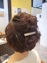 スリービープラス(3beplus)&nbsp;結婚式およばれヘアアレンジ♪ショートボブ編