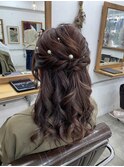 ヘアセット/ハーフアップ/結婚式ヘア♪ I-1211