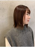 ぱつんボブ/大人ボブ/髪質改善カラー/オージュア
