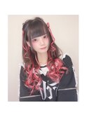 サーモンピンクインナーカラー[cerisier 新宿】