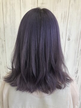 エモート(EMOTE) セミロングレイヤー/パープル