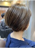 グラボブ/ショートボブ/白髪ぼかし/ハイライト[東大島/東大島駅]