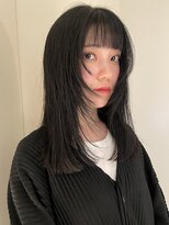 ノラギンザユー(NORA GINZA/U)&nbsp;レイヤーカット顔まわりレイヤー顔まわりカットストレートパーマ