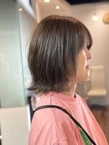 ジールヤマグチ 朝霧駅前店 軽めな外はねボブ★【白髪ぼかし】