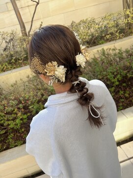 スタイル 成城学園前(STYLE) ヘアアレンジ お着物に合うヘア あみおろし