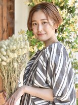 ロアー ヘアー マックイーン 流山おおたかの森店(RAWR hair McQueen) 【RAWR】前下がり_ハンサムショート_センターパート