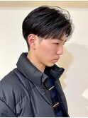 メンズ センターパート フェザースタイル