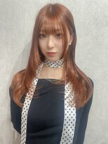 エイム(AiM)&nbsp;レイヤーカット×オレンジブラウン