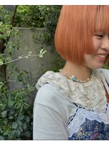 リブロ 三軒茶屋(LIBRO) アッシュグレーボブ ヘアアレンジプードルパーマロングヘア