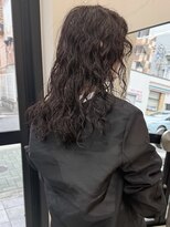 チーカ(chica)&nbsp;ロングウェーブパーマ × ラベンダーブラウン