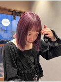 ピンクラベンダー12.18小顔