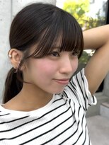 ビューブルー 亀戸錦糸町(VIEW BLUE)&nbsp;◎小顔前髪顔まわりおくれ毛シースルーロングミディアム