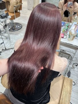 マリアバイアフロート(Maria by AFLOAT) 〈藤間〉ブリーチなしボルドーカラー/暖色カラー/大人かわいい