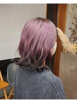 パルムヘアー(Palm hair) ピンクパープル×ダークブラウン