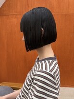 ベンジー 中目黒ii店(benji)&nbsp;里路の縮毛矯正シンプルボブ/10,20,30代40代/中目黒/中目/祐天寺