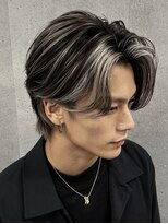 マナ 阪神尼崎(MANAZ)&nbsp;5. メンズ/ハイライト/レイヤーカット/センターパート