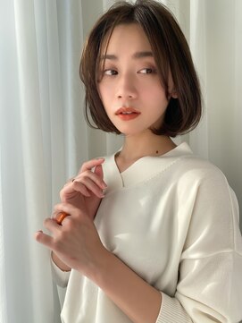 スー 自由が丘(suu) 30代40代50代ショートボブ/明るい白髪染め/ヒト幹細胞