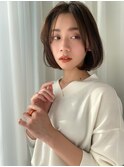 30代40代50代ショートボブ/明るい白髪染め/ヒト幹細胞