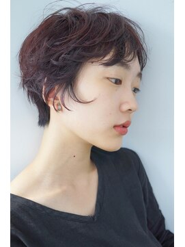 コス(kos) 大人可愛い/ココアベージュ/グレージュカラー/ボブウルフ/黒髪