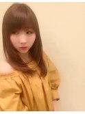 透明感カラーでうるつやストレート