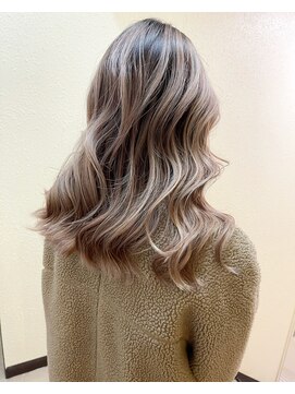 バーチョ(bacio) ミルクティーバレイヤージュ ワンレン【Insta→bacio_ozawa】