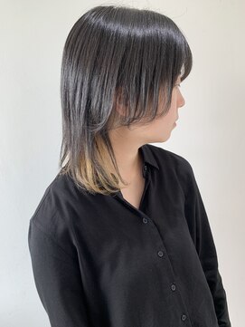 フォーク FOLK 【FOLK】襟足インナーカラー☆似合わせウルフミディアム♪