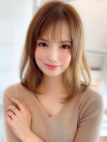 アグ ヘアー ラヴィール 長岡天神店(Agu hair ravir) 《Agu hair》色っぽ大人レイヤーセミディ