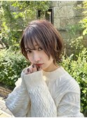 シルキーベージュ×グレージュカラー【髪質改善/縮毛矯正】