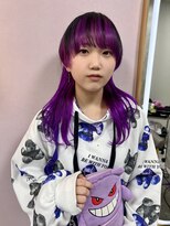 ガルボ ヘアー(garbo hair) #ハイトーン#紫#10代#20代#高知