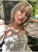20代30代大人可愛いハイトーンミディ
