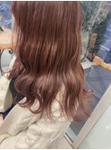 ピンクブラウン/韓国風/透明感/髪質改善