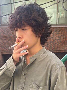 マーシー(MAAAAAC) 【MAAAAAC】メンズ ウルフ スパイラルパーマ