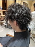 マッシュウルフ ツイストスパイラルパーマ