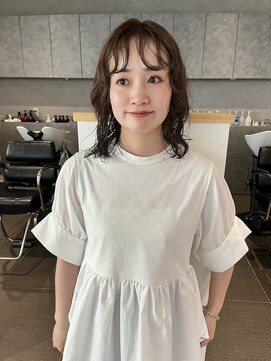 カフ(CAF) CAF FUKO オリーブベージュ/ニュアンスパーマ/大阪/心斎橋