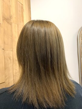 ニノット 武蔵小杉(○nino.) 11月#黒髪カタログ# グレーベージュ#レイヤーロング#前髪パーマ