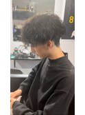 マッシュカット ツイストスパイラルパーマ スパイラルパーマ