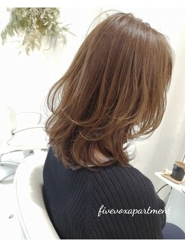 ファイブボックスヘアー 広島(five vox hair) 【白髪染め】ベージュ(女性/50代)