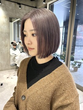 イリ(iLi) 【iLi×REN】ラベンダーグレージュ/ミニボブ