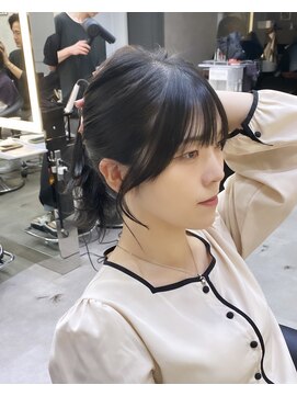 ロンドアヴァントゥス 池袋(Lond aventus) 韓国レイヤー/韓国風/ボブ/髪質改善/黒髪/ブリーチなし〔池袋〕