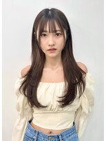 レミエ ダイカンヤマ(lemiie)&nbsp;レイヤーカット☆ベージュカラー ナチュラルな韓国ヘア