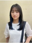 【snuw mina】インナーカラー/インナーブルー/レイヤーカット