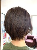 20代30代大人可愛い★小顔ショートカット前下がりウルフカット